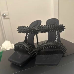 Alexander Wang Black Spiked Heels